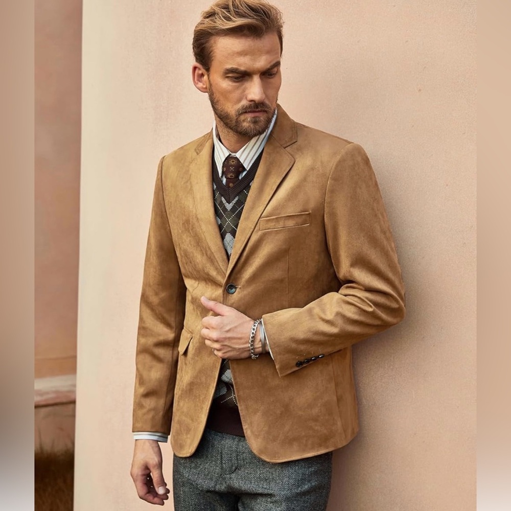 Paul Jones Suede Blazers. 2 Size Small- one tan and one coffee